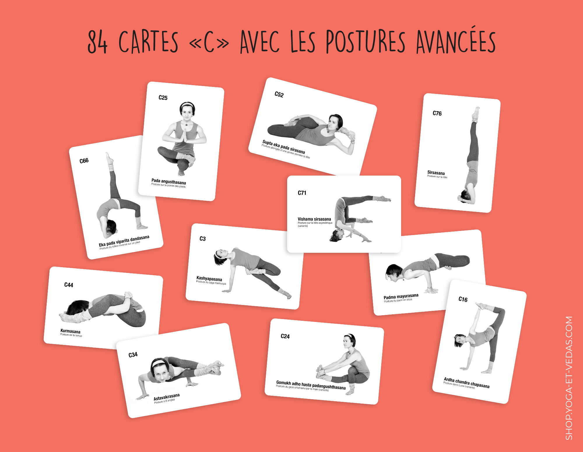 336 cartes de yoga - Cartes C - Shop Yoga&Vedas